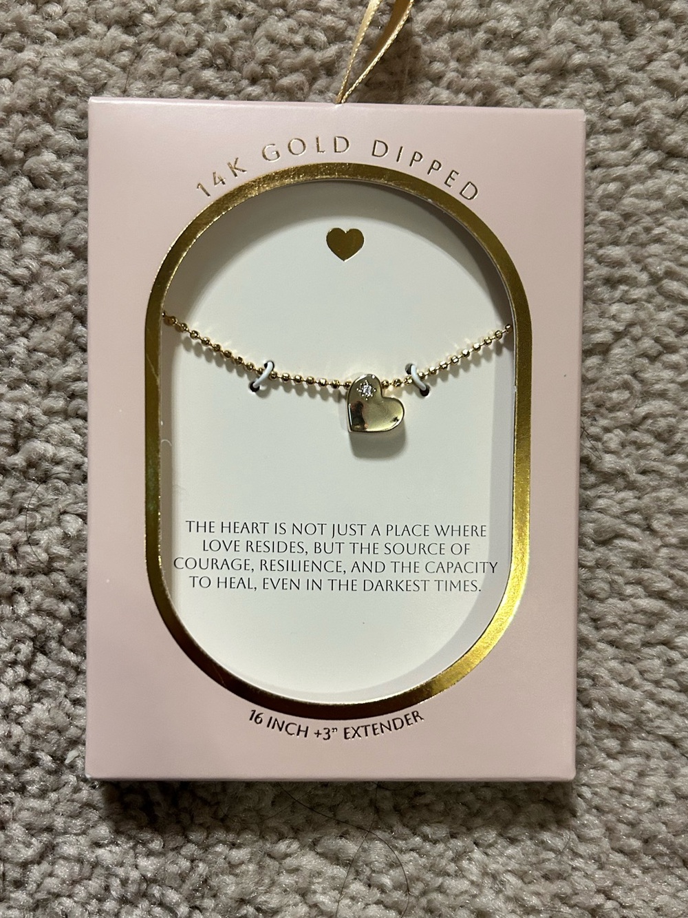 Target 14K Gold-Dipped Heart Pendant Necklace - Gold